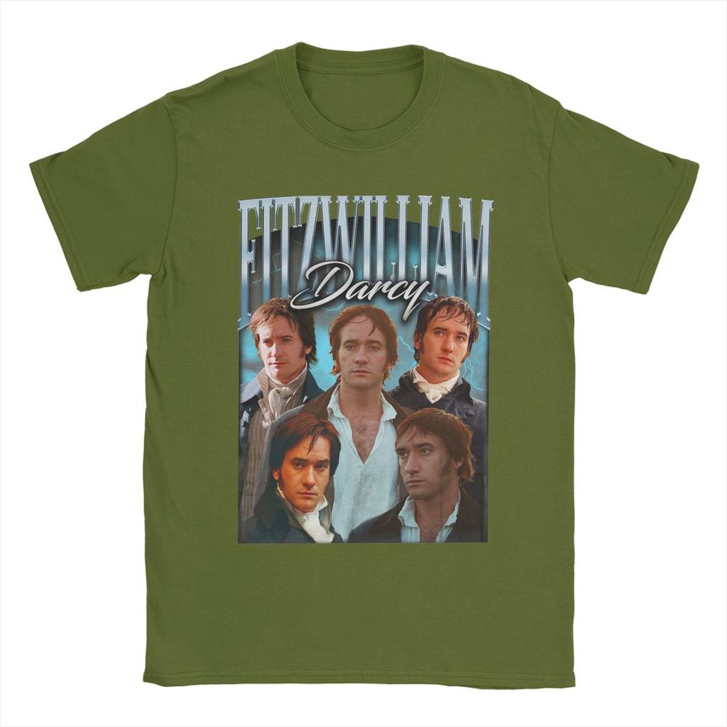 Vintage 90s Fitzwilliam Darcy Pride And Prejudice Men T Shirt Funny Tees O Neck T-Shirt Cotton Graphic Printed Clothes