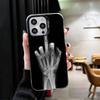Funny X-Ray Hand Bones Shockproof Phone Case for iPhone 17 Air 16 16E 15 Pro Max 14 Plus 13 Mini 12 Back Cover Anti Fall Fundas