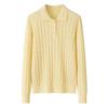 100% Pure Cashmere Cable Knit Long-Sleeve Sweater - Women's Autumn Wear