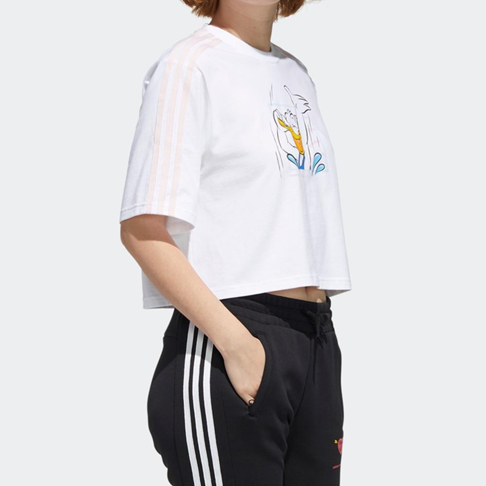 Adidas Neo Donald Duck Graphic T-Shirt Women Tops White GJ5650