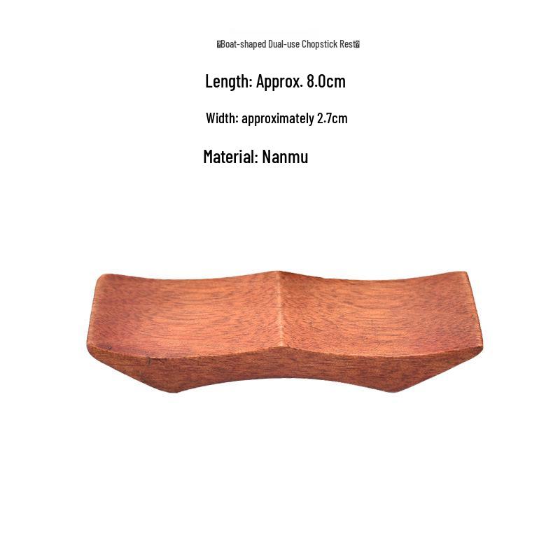 Japanese Style Rosewood Chopstick Rest - Dual-Use for Home & Hotel.