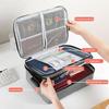 Household Multi-Layer Document Storage Box for Certificates, Passports, Cards. Multi-Function File Storage Bag for Family.