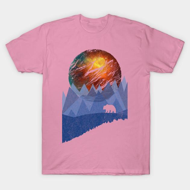 T Shirt Women Full Moon At Bear Mountain Harajuku Print Kawaii Tshirt Summer Short Sleeve Female T-Shirt Top Tee