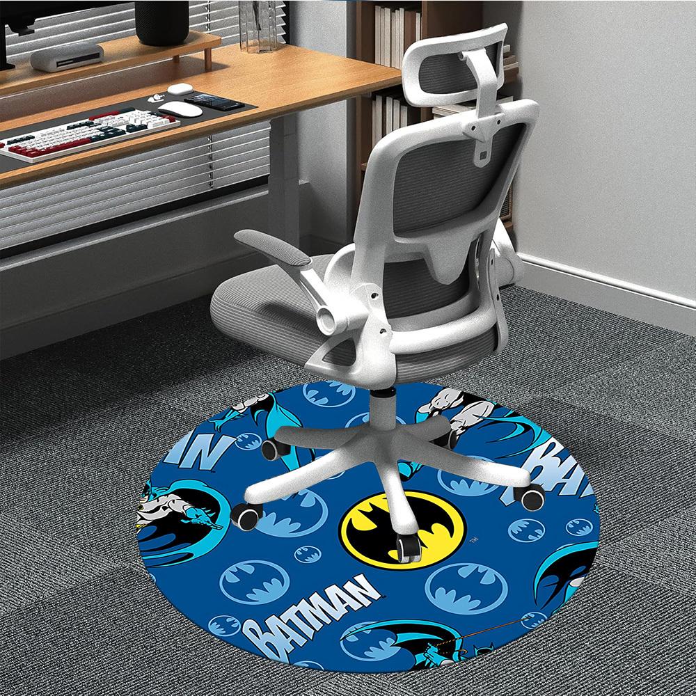 

1pc batman, superhero Chair Carpet for Office Non-Slip, Indoor Non-Slip Washable Carpet, Non-Shedding Mat For Office yy251030001 80cm by 80cm