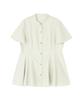 N Natural Beauty Flare Sleeve Peplum Light Size M Basic Blouse, Women's, Green,