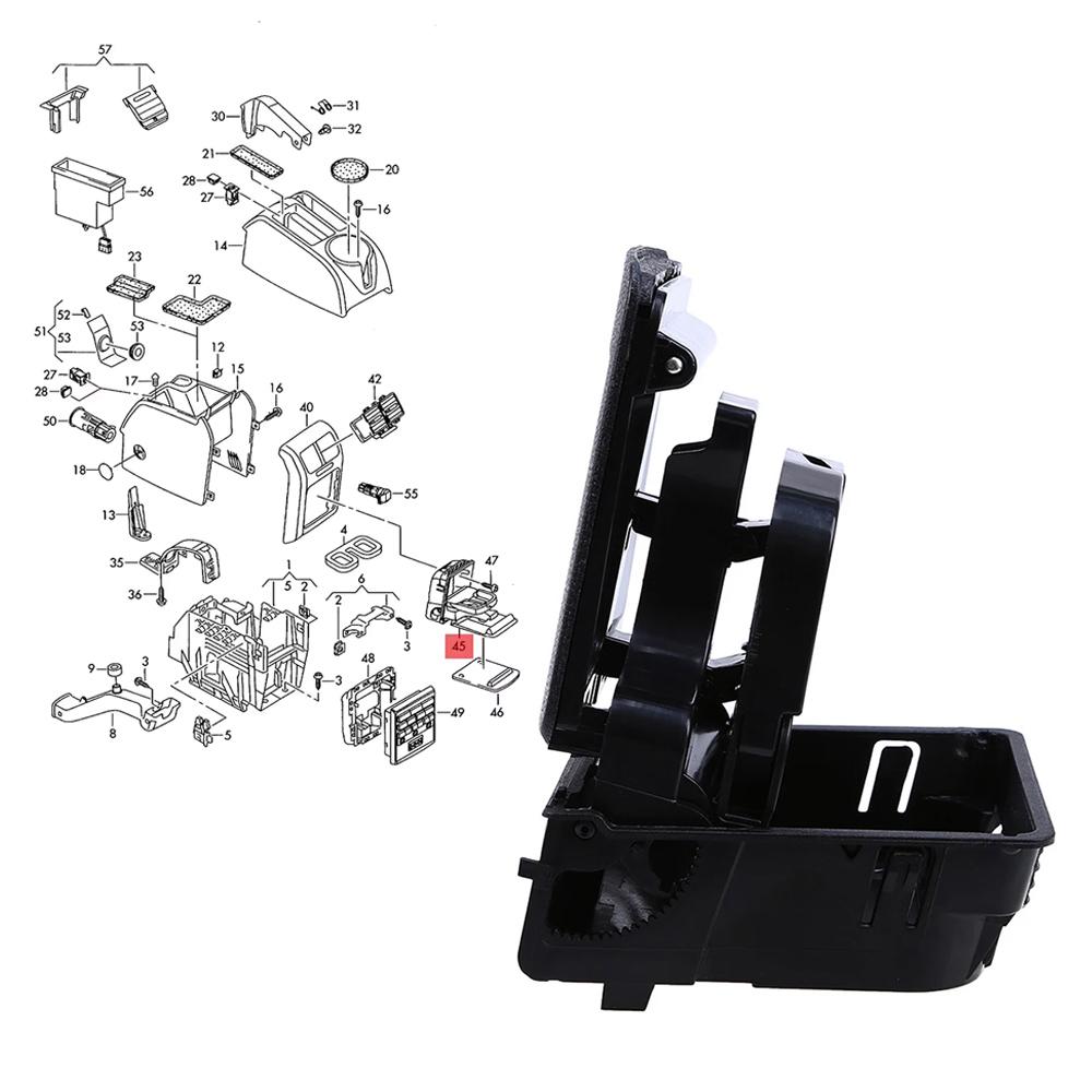 1pc Car Air Outlet Cup Holder Central Console Armrest Drink Holder For Jetta MK5 5 Golf MK6 6/ VW Golf 6 VI 1K0862532 1K0862532C