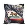 Republic California Pillow Covers Merch Printing Cushion Cover Decorations  Throw Pillow Case Cover Home Multi Size