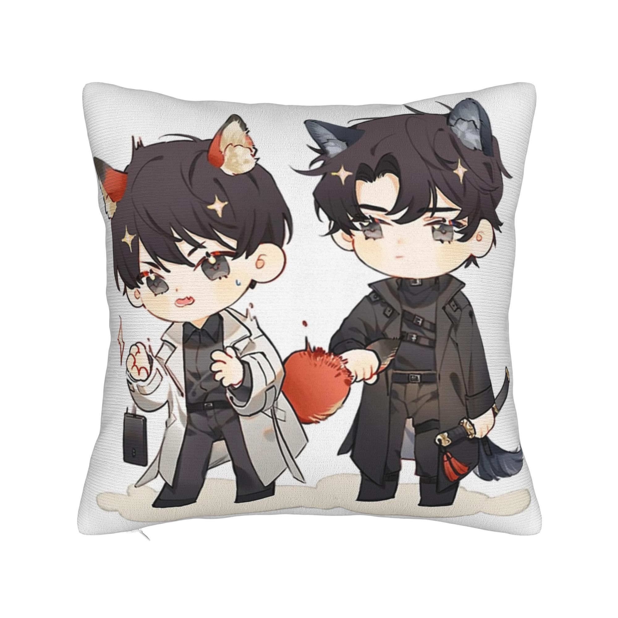 Наволочка Ким Докча и Ю Чонхёк Наволочка на заказ для стула, дивана, домашнего декора Милые забавные наволочки 16x16Inch