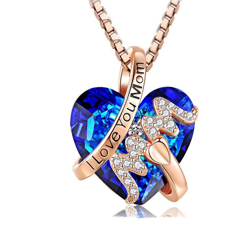 Luxury INS-Style Mother's Day Necklace Pendant - Commemorative Niche Accessory, Europe-America Trend