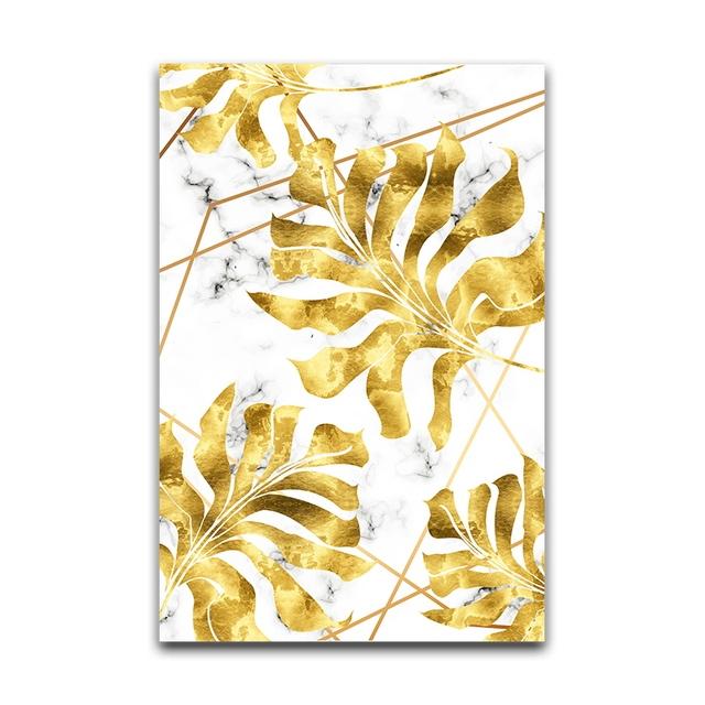 

Черные Золотистые Желтые Листья Абстрактная Настенная Картина Картина На Холсте Плакат Печать Декор Настенные Картины Украшения Гостиной 21*30cm