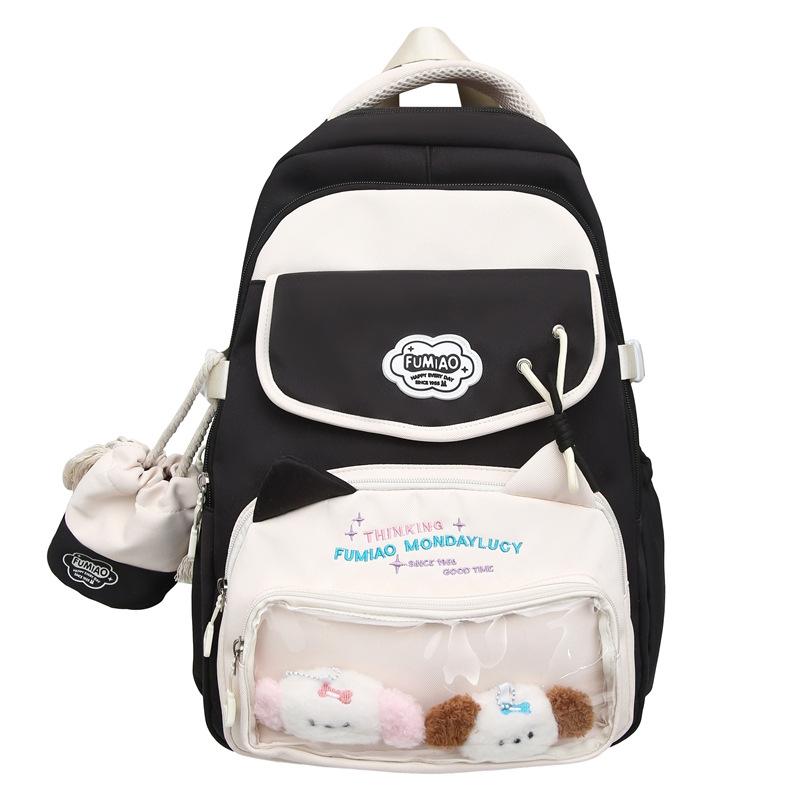 Schoolbagins cute backpack female small fresh middle and high school student schoolbag large capacity two-dimensional girl bar pain bag