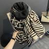 New imitation cashmere scarf women's winter versatile thickened double-sided student windproof scarf air conditioner shawl