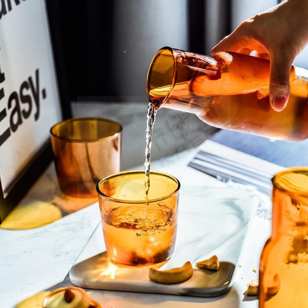 Wasserkaraffe, Glas, für kaltes Wärmwasser, Tassen-Sets, Nachttisch, Wasserkrug, hohe Temperaturbeständigkeit, Getränkekrüge, Flasche