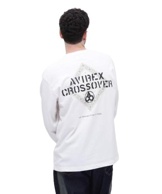 

Avirex CROSSOVER BANDANA PATCH LONGSLEEVE 030 T-SHIRT, Men s XL, White, (Product Code 783-4230023)