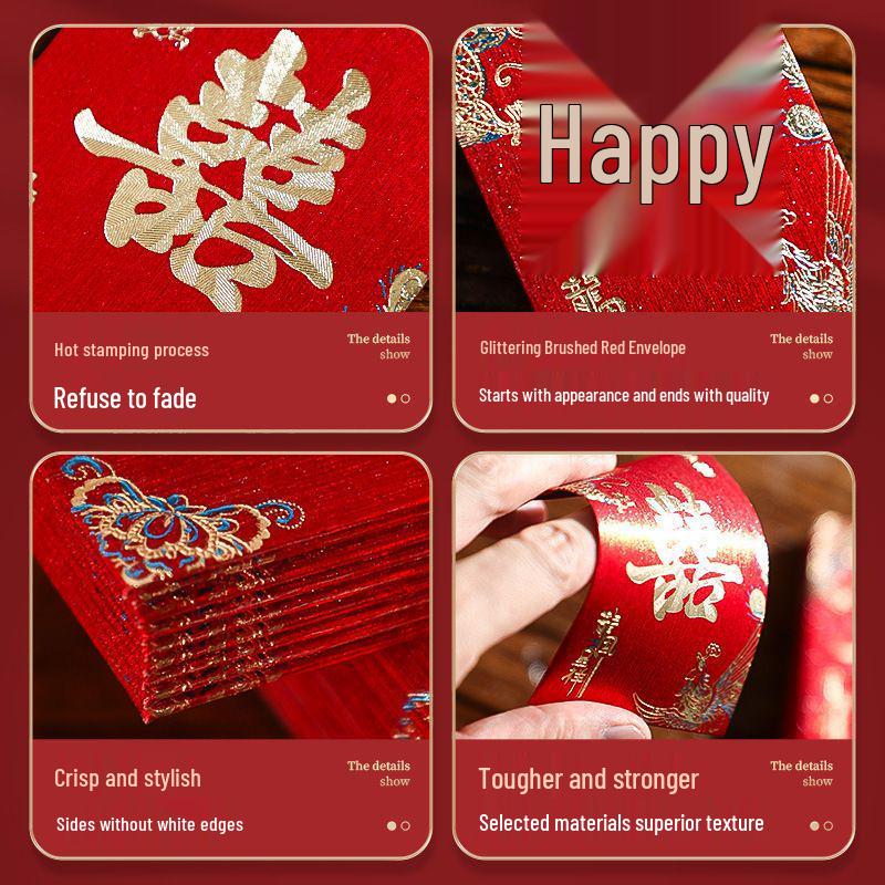 2025 Wedding Mini Red Envelope for Door Blocking - Happy Event Red Packet