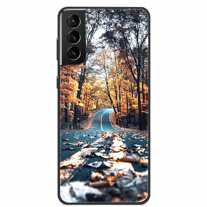 For Samsung S22 Case Wolf Lion Cat Black Silicone Soft Back Cover Case For Samsung Galaxy S21 FE S22 Ultra Phone Case S 22 Funda