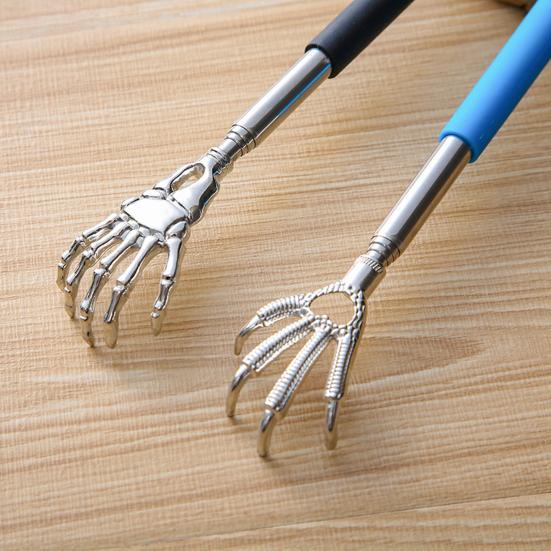 Massaggiatore Schiena Retrattile Design a Pinza Compatto Bastoncino Raschietto per Vita e Collo Articoli per la Casa
