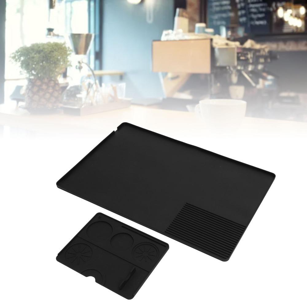 2pcs set Waterproof Coffee Bar Mat Heat Resistance Coffee Machine Mat Coffee Maker Mat Countertop