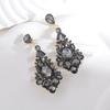 Fashion Alloy Water Drop Earrings For Women With Retro Luxe Design For Dinner Parties