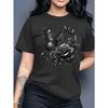 Women's Letter Print Casual Crew Neck Short Sleeve Daily Tee
