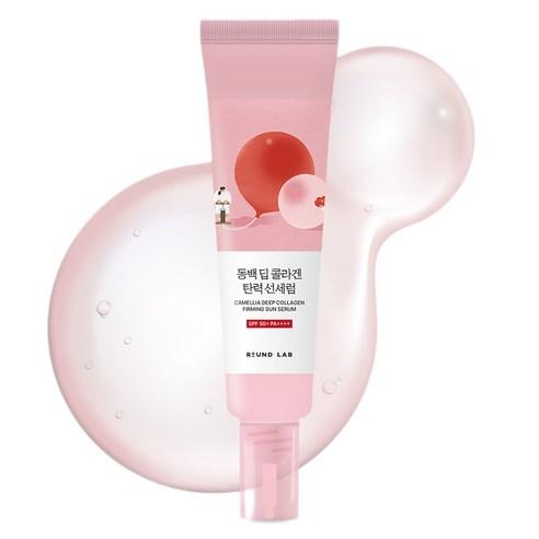 Round Lab Camellia Deep Collagen Firming Sun Serum SPF50+ PA++++ Hydrating UV Protection 50ml