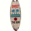 1 set om 3 Träsurfbräda Väggdekorationsset med Strandtema, 17,6"x6,2" - Perfekt för Vardagsrum, Sovrum, Badrum & Dörrklubb