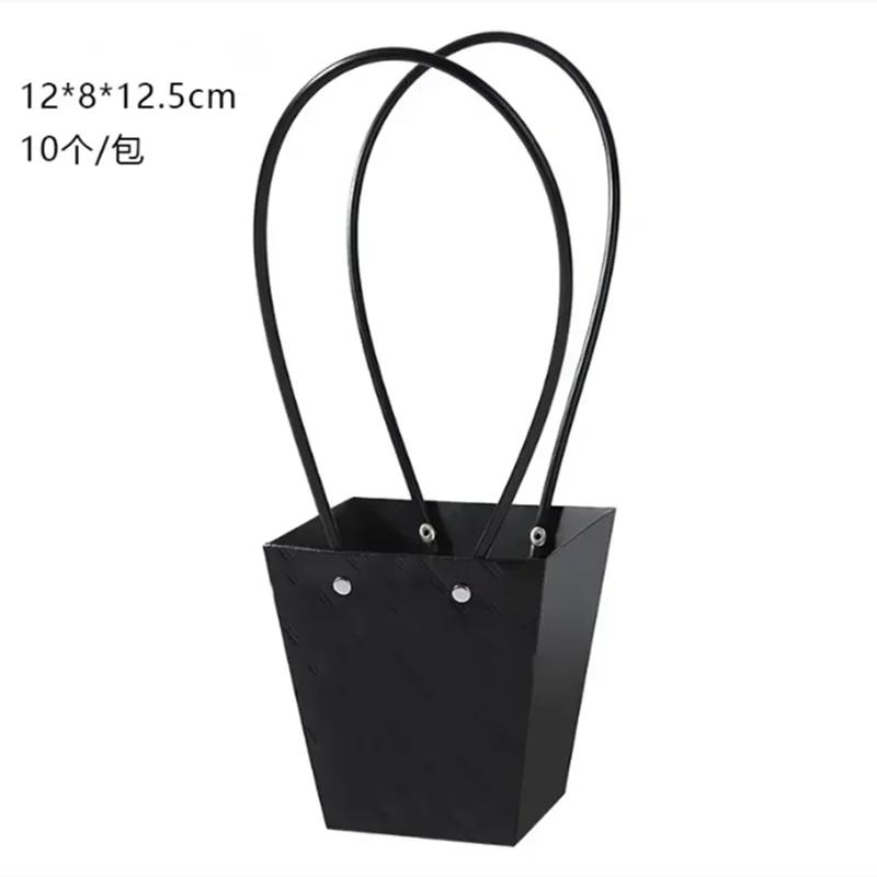 Flowers Basket Boxes Gift DIY Packaging Materials Wedding Favors 10pcs Flower Tote Bags Kraft Paper Bouquet Floral Arrangement