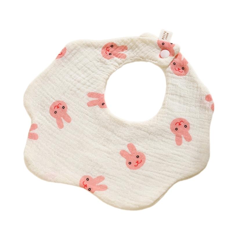 

Breathable & Absorbent Burp Cloths Cute & Functional Baby Bibs Lovely Pattern Newborns Bibs Cotton Bibs for Infants Gift 1