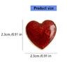 Versatile Red Heart Pin Zinc Alloy Brooch Adaptable to Various Clothing Style Combinations Lapel Pin Accessory