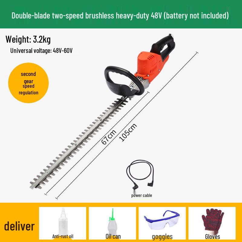 Cordless Lithium Battery Electric Hedge Trimmer Backpack - High Power Garden Pruning Machine for Tea Leaves, Tea Trees, and Branches