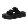 Thick-bottomed cool slippers for women's 2025 summer new casual soft-bottomed soft-sided muffin bottom heightening cool slippers for women