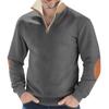 Fleece Sweatshirt for Men Long Sleeve Pullover Quarter Zipper Up Stand Collar Winter Fall Sweat Shirts Men's Turtleneck Pullover Mock Neck Henley Tops
