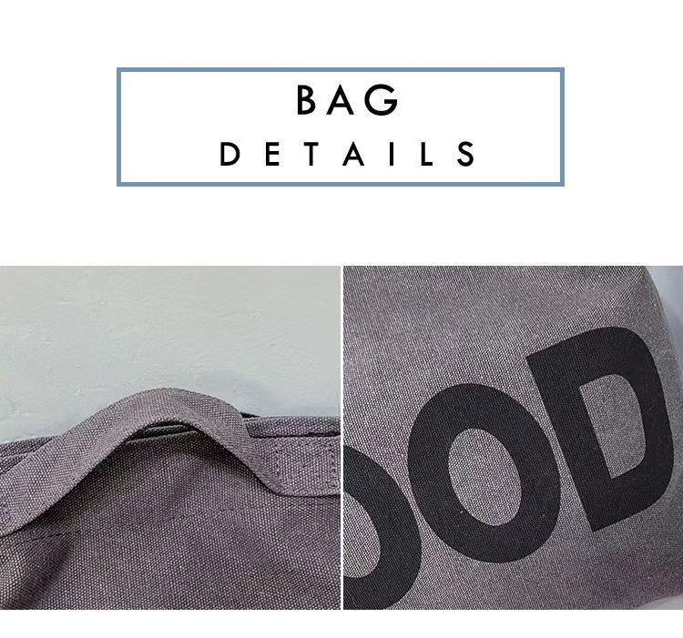 2024 Damen Umhängetasche aus Canvas: Große Kapazität, Koreanischer Stil, Vielseitig für Studenten