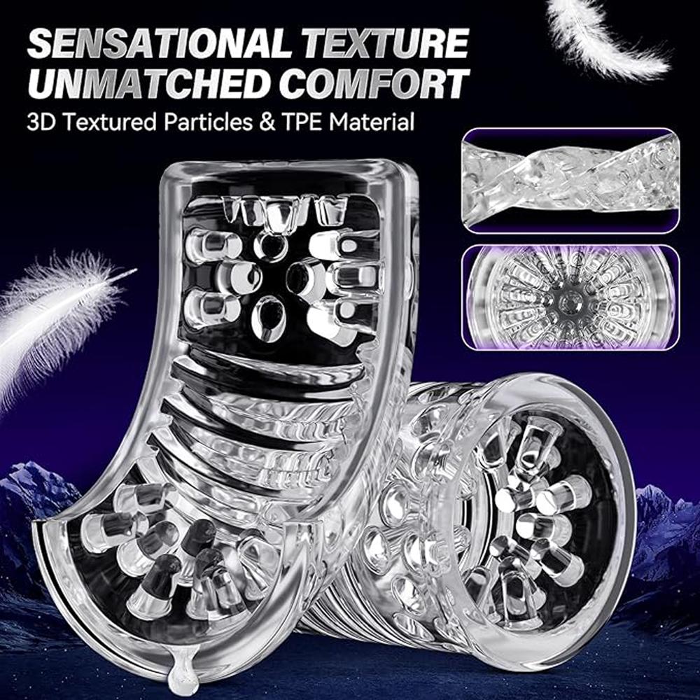 Automatic Male Masturbator With 3D Textured Sleeve 10 Thrusting Modes Adult Sex Toys For Men