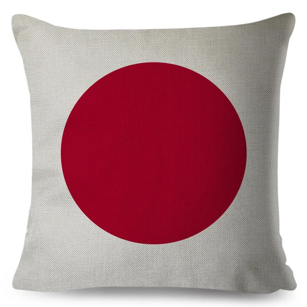 50 Style National Flag Cushion Cover for Sofa Home Children Room Decor Geometric Print Pillowcase Polyester Pillow Case 45x45cm