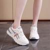 Thick Soled Comfortable Sports Shoes for Women, Versatile Casual White Shoes, Eye-catching Little Dad Shoes