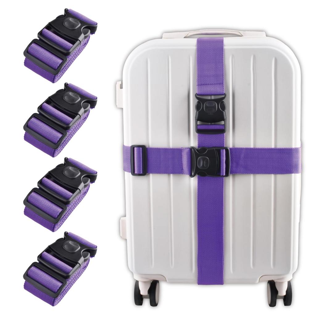 JEELAD Suitcase Set of Suitcase Luggage Securement 2m 5cm Prevents Cargo from Luggage Earthquake for International Travel Straps, 4, Carry-on Straps,