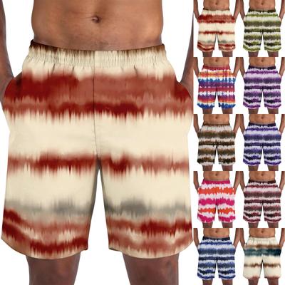 Men's Casual Trendy Colorful Printed Shorts - Men's Lightweight and Breathable Sports Shorts