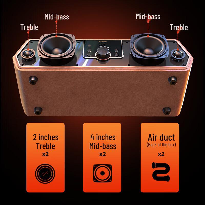 SANSUI N16 Flagship Integrated Amplifier & Bluetooth Speaker