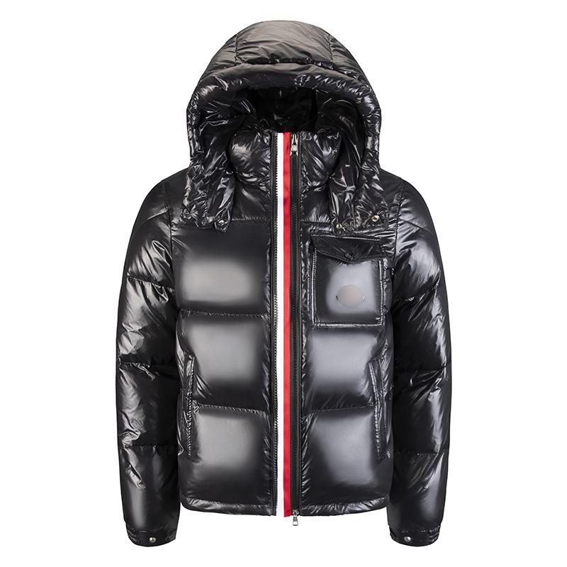 

«Зимняя унисекс пуховая куртка со съемным капюшоном – Черная» 4XL чёрный