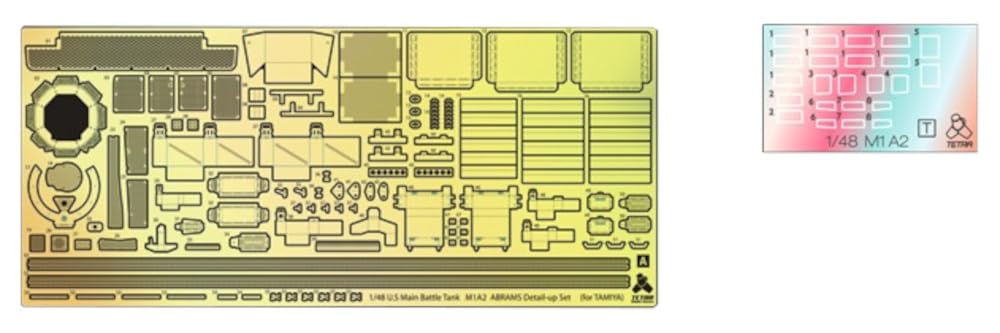 Tetra Model ME Series American M1A2 Abrams Tank T Plastic Model Parts ME4802 1/48 (for Company)
