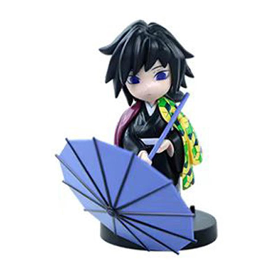 Anime Genuine Demon Slayer Action Figure Plum Rain Series Kochou Shinobu Tomioka Giyuu Kanroji Mitsuri Mystery Box Toy Gift