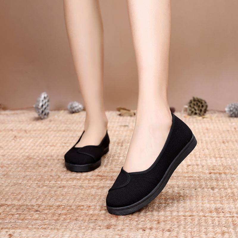 

Женская обувь на плоской подошве, обувь медсестры, маленькие белые туфли, рабочая обувь косметолога, женская тканевая обувь, обувь для ухода на мягкой подошве, женская медицинская обувь на танкетке 40