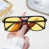 T-Shaped Double Beam Sunglasses Square Sunglasses Retro High-End Sunglasses