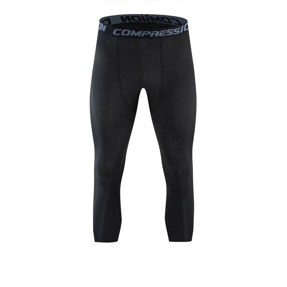 

Чоловічі баскетбольні тайтси NBA Style 5-точкової довжини - Легінси для спортивних тренувань та бігу на одну ногу L