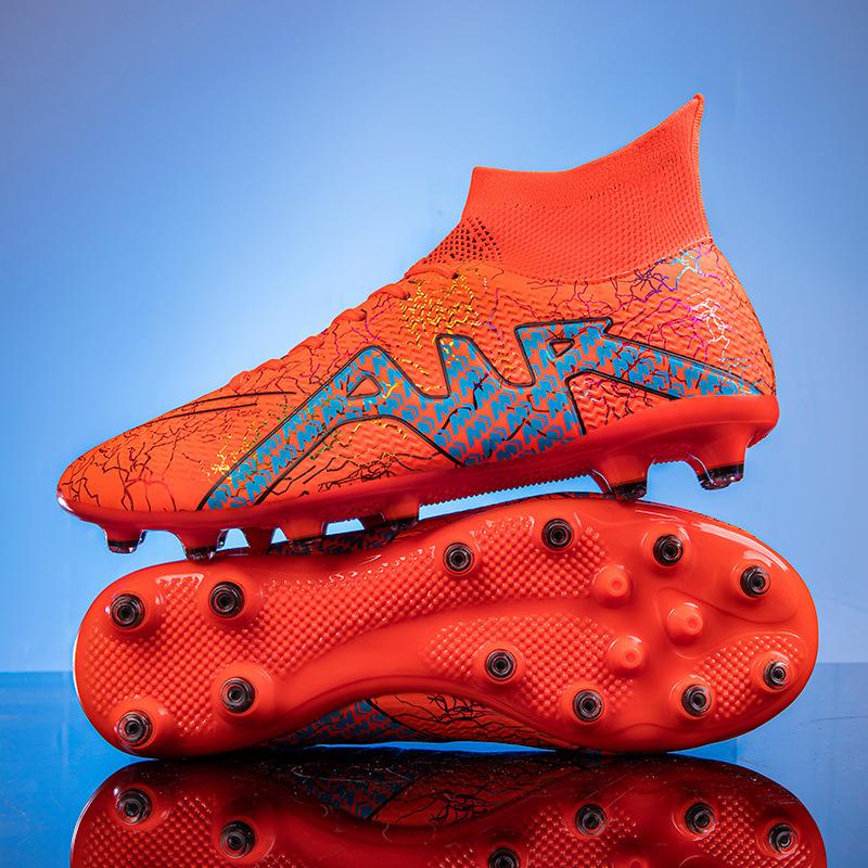

Футбольные бутсы с высоким верхом Мужские шипованные Обувь для тренировок на траве для студентов начальной и средней школы Женские взрослые бутсы для соревнований 45