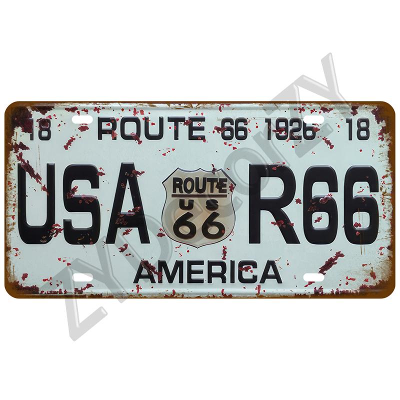 Vintage Antique Plaque Bar Pub Man Cave Metal Sign Route 66 Poster Air Gasoline Tin Sign Home Bedroom Home Wall Decor Sign Art