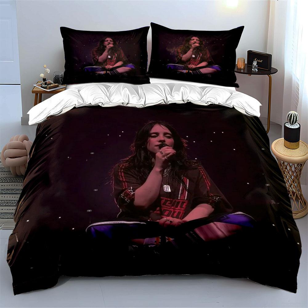 Singer on Stage Bedding Set Bedding Duvet Cover Set Duvet Cover Pillowcases (1*Duvet Cover 2*Pillowcases, without duvet insert)