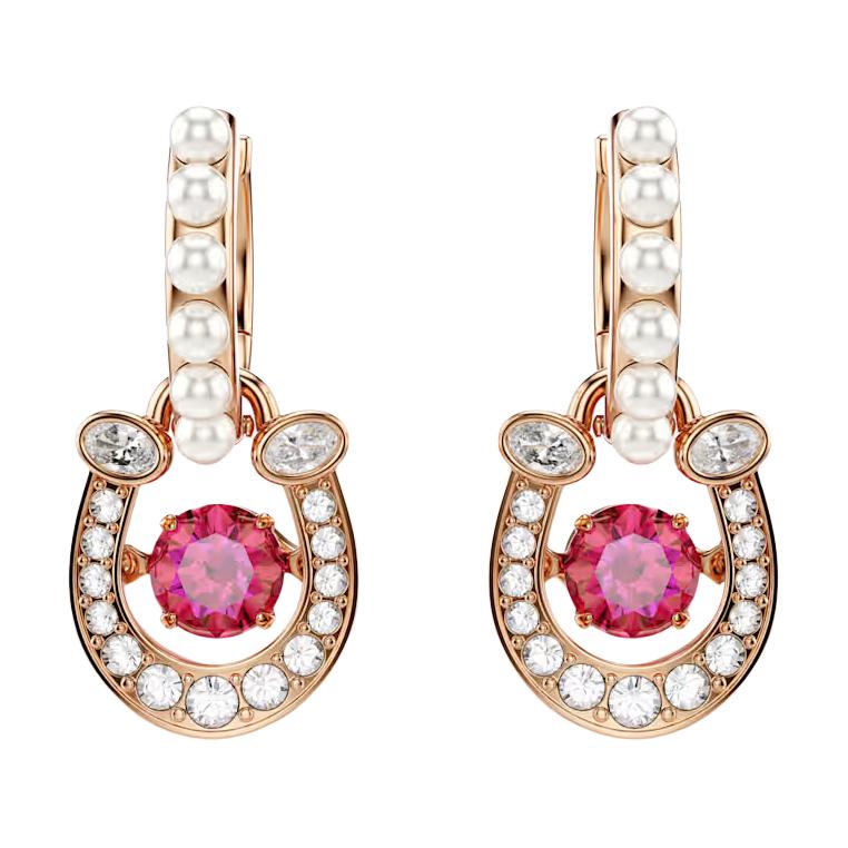 

Swarovski Symbolica 2026 Year Of The Horse Spring Collection Limited Edition Horseshoe Shaped Cubic Zirconia Earrings Unisex earrings 5736979 Box (Random Color)