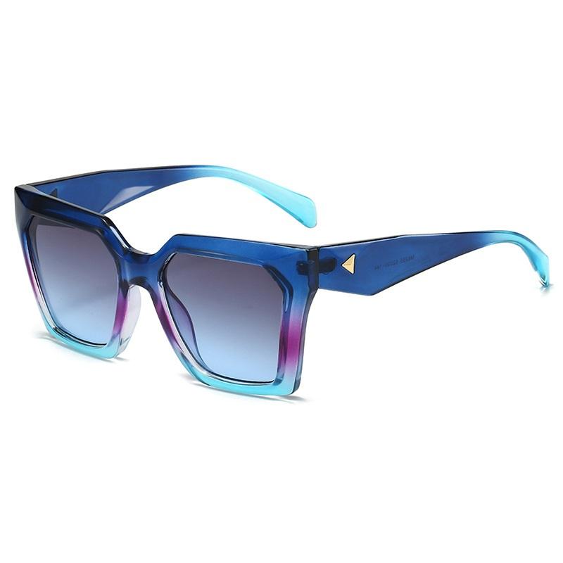 Colorful Gradient Square Sunglasses UV400 Protection Retro Designer Shades for Women Men Unisex Travel Fashion